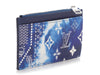 Louis Vuitton Blue Bandana Coin Card Holder