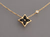 Louis Vuitton 18K Yellow Gold Onyx and Diamond Color Blossom BB Star Pendant Necklace