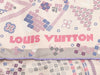 Louis Vuitton Purple and Gray Silk Scarf