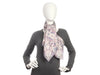 Louis Vuitton Purple and Gray Silk Scarf