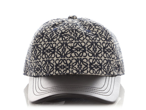 Loewe Black and Navy Anagram Baseball Cap