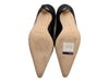 Manonlo Blahnik Black Patent Campari Mary Janes