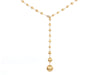 Marco Bicego 18K Yellow Gold Diamond Africa Constellation Lariat Pendant Necklace