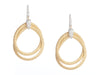 Marco Bicego Two-Tone 18K Gold Diamond Cairo Piercred Drop Earrings