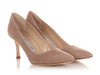 Manolo Blahnik Beige Suede BB 70mm Pumps