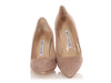 Manolo Blahnik Beige Suede BB 70mm Pumps