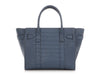 Mulberry Small Pale Navy Matte Crocodile Embossed Bayswater Zip Tote