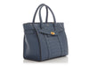 Mulberry Small Pale Navy Matte Crocodile Embossed Bayswater Zip Tote