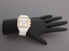 Michele Two-Tone White Ceramic Diamond Deco Watch 33mm