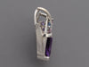 Aurum 14K White Gold Amethyst and Multi-Stone Pendant