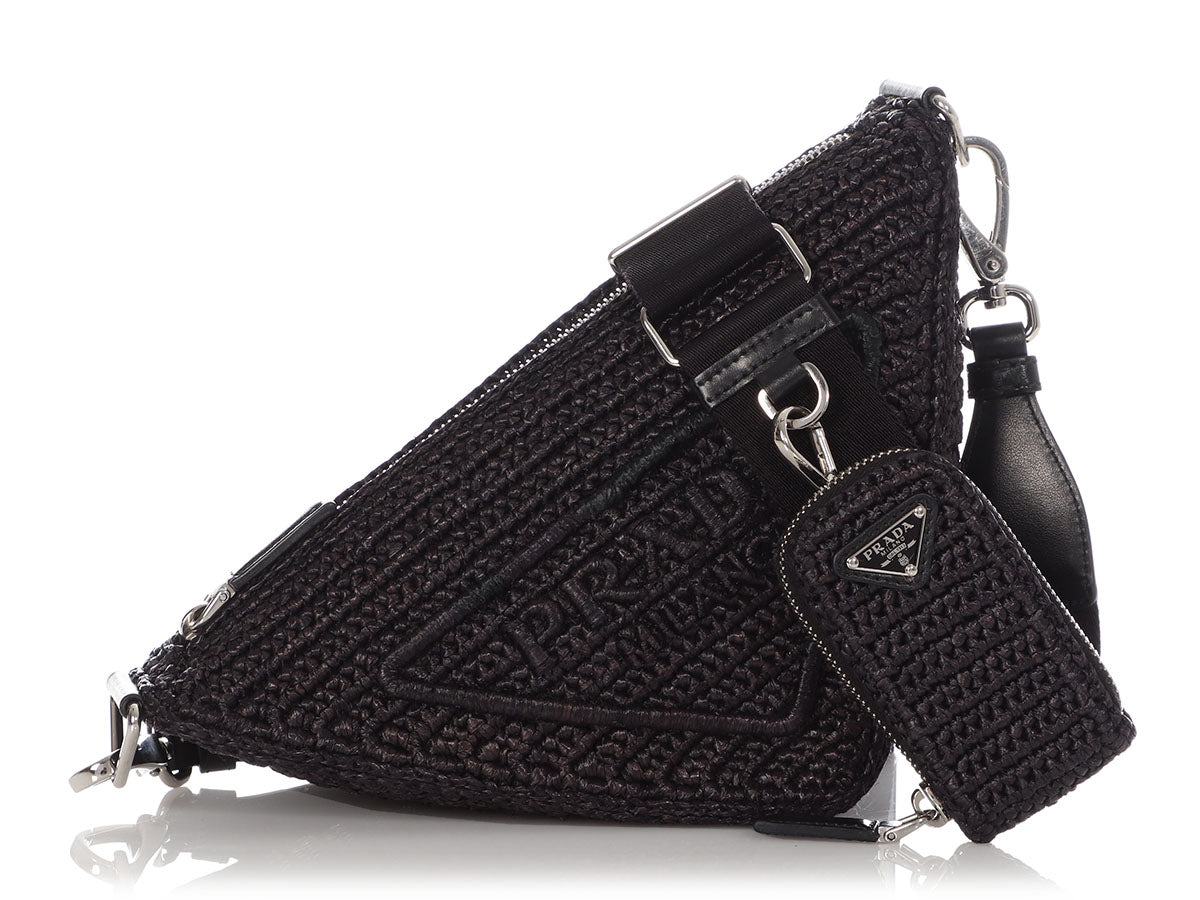 Black Prada Re-edition 2005 Crochet Bag