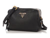 Prada Black Double Zip Vitello Phenix Camera Bag