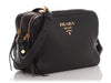 Prada Black Double Zip Vitello Phenix Camera Bag