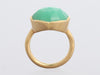 18K Yellow Gold Chrysoprase Ring