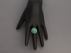 18K Yellow Gold Chrysoprase Ring