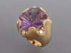 Fred of Paris 18K Yellow Gold Amethyst and Diamond Ring