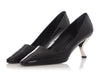 Roger Vivier Black Leather Virgule Pumps