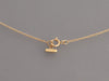 Tiffany & Co. 18K Yellow Gold Blue Agate and Diamond T Circle Pendant Necklace