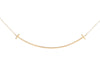 Tiffany & Co. Large 18K Yellow Gold Tiffany T Smile Necklace