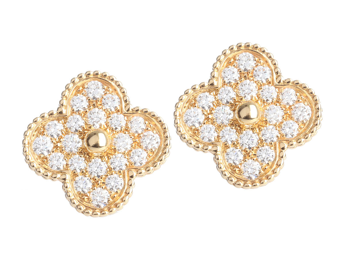 Magic Alhambra earrings 18K yellow gold - Van Cleef & Arpels