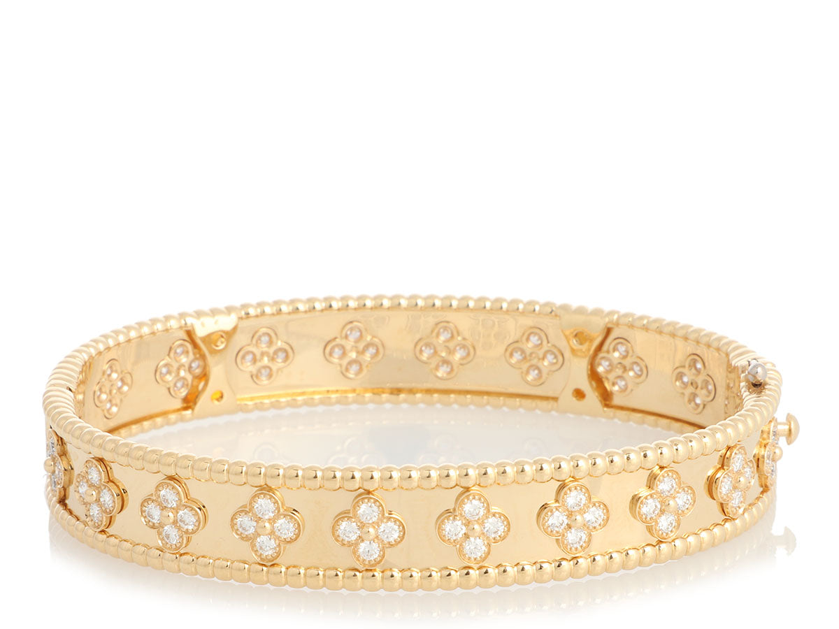 Van Cleef & Arpels Vintage Diamond Link Bracelet in 18k Yellow Gold –  Elie's Fine Jewelry