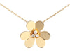 Van Cleef & Arpels Very Large 18K Yellow Gold Diamond Frivole Pendant Necklace/Clip