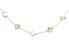 Van Cleef & Arpels 18K Yellow Gold MOP Pure Alhambra Pendant Necklace