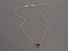 Van Cleef & Arpels 18K Yellow Gold Lapis Perlée Couleurs Pendant Necklace