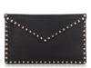 Valentino Large Black Rockstud Envelope Clutch