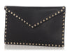 Valentino Large Black Rockstud Envelope Clutch