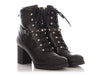 Valentino Black Rockstud Accented Combat Ankle Boots