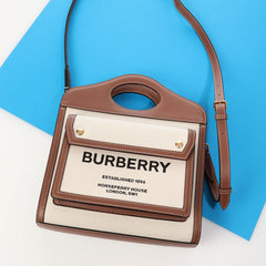 Burberry Mini Leather Swan Pocket Bag