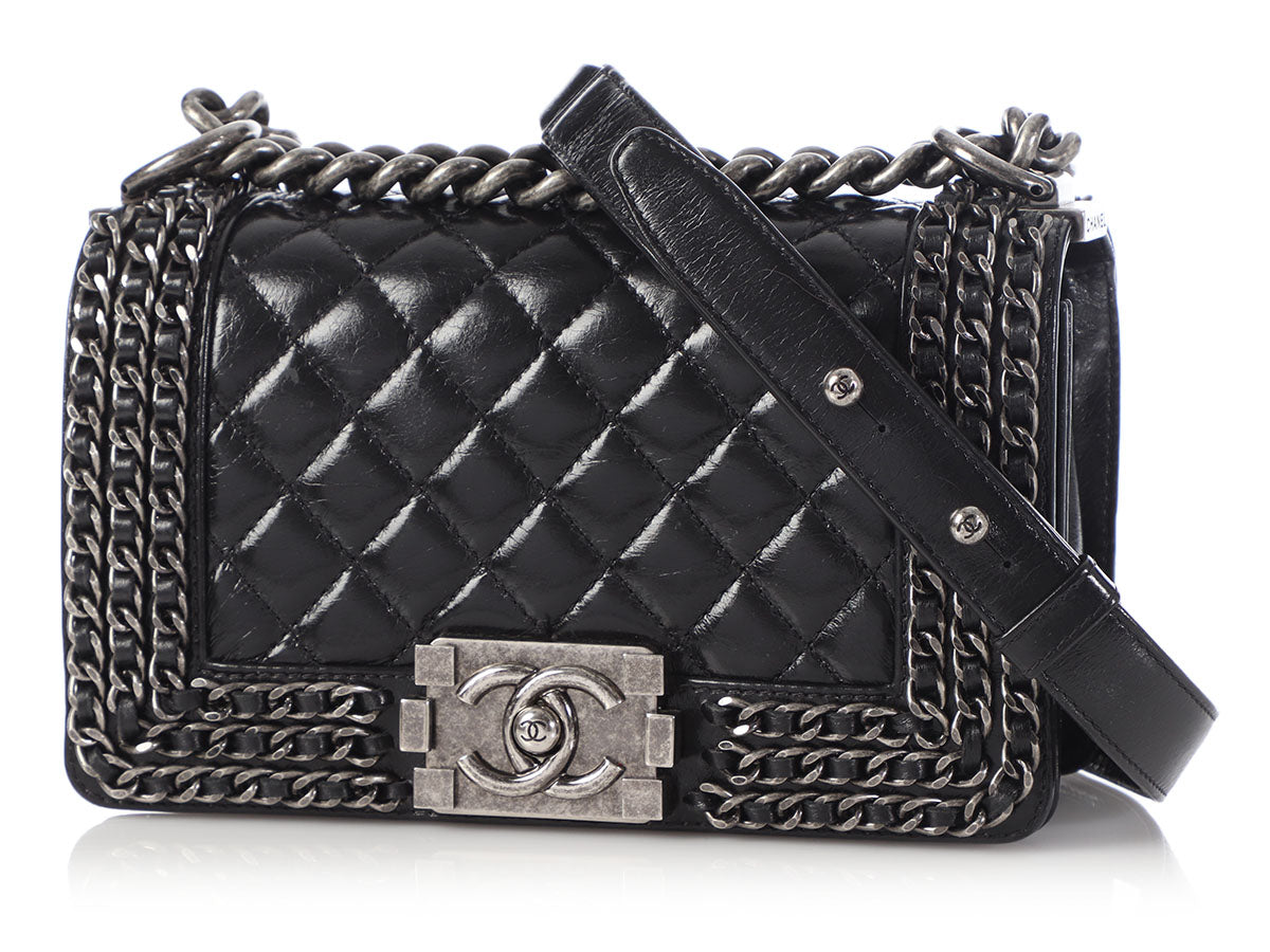 Chanel  PINK Boy Clutch with Chain  All The Dresses