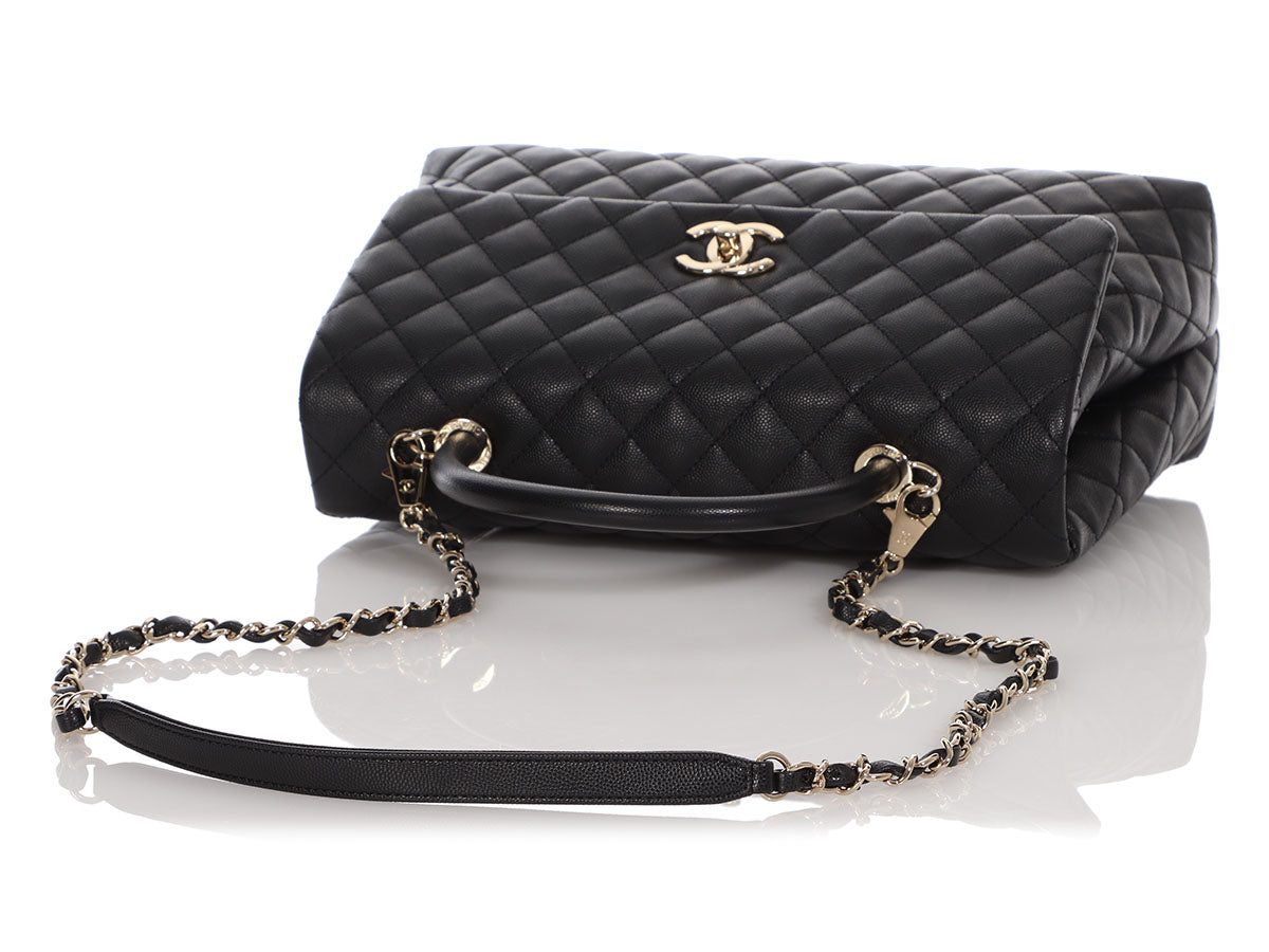 Chanel Caviar Quilted Coco Handle Flap Black – STYLISHTOP