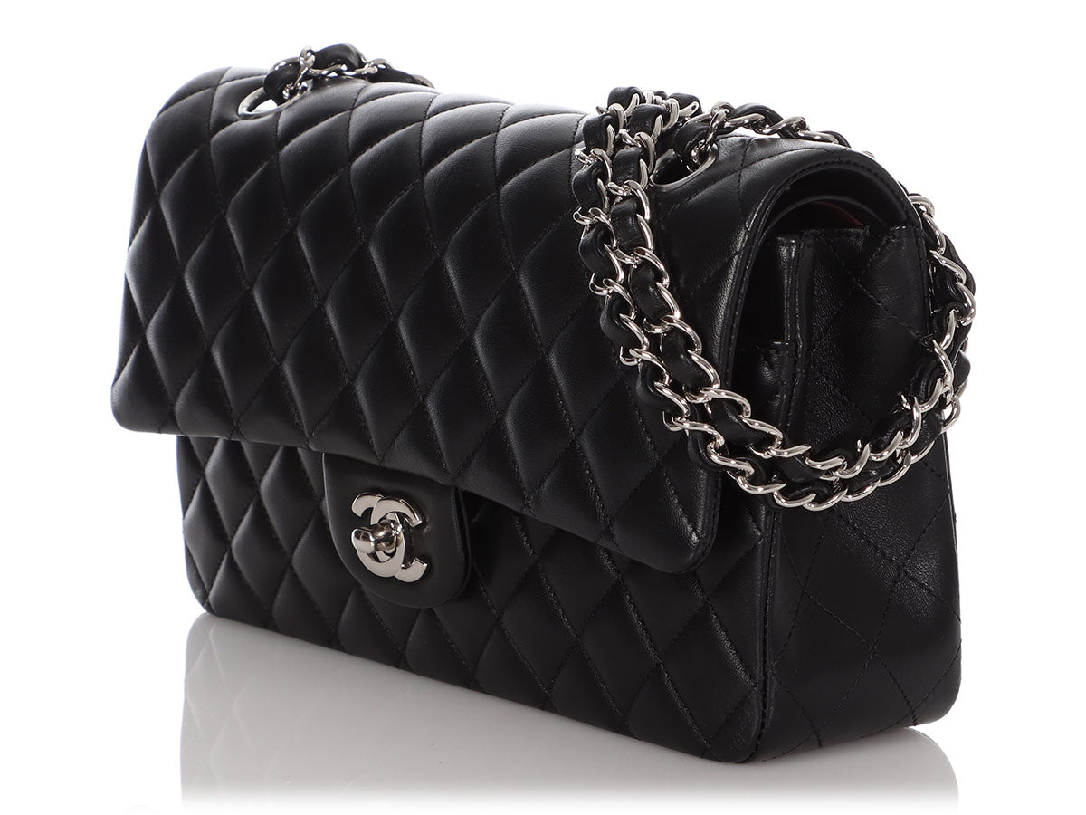 CHANEL Lambskin Quilted Large Chanel 19 Flap Black 1237402