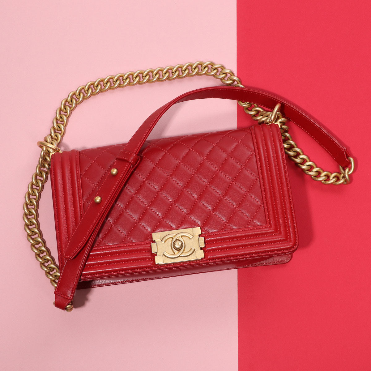 Chanel Classic Flap Boy Perforated Medium Red Leather For Sale at 1stDibs  chanel  boy bag or classic flap chanel boy red chanel boy bag medium red