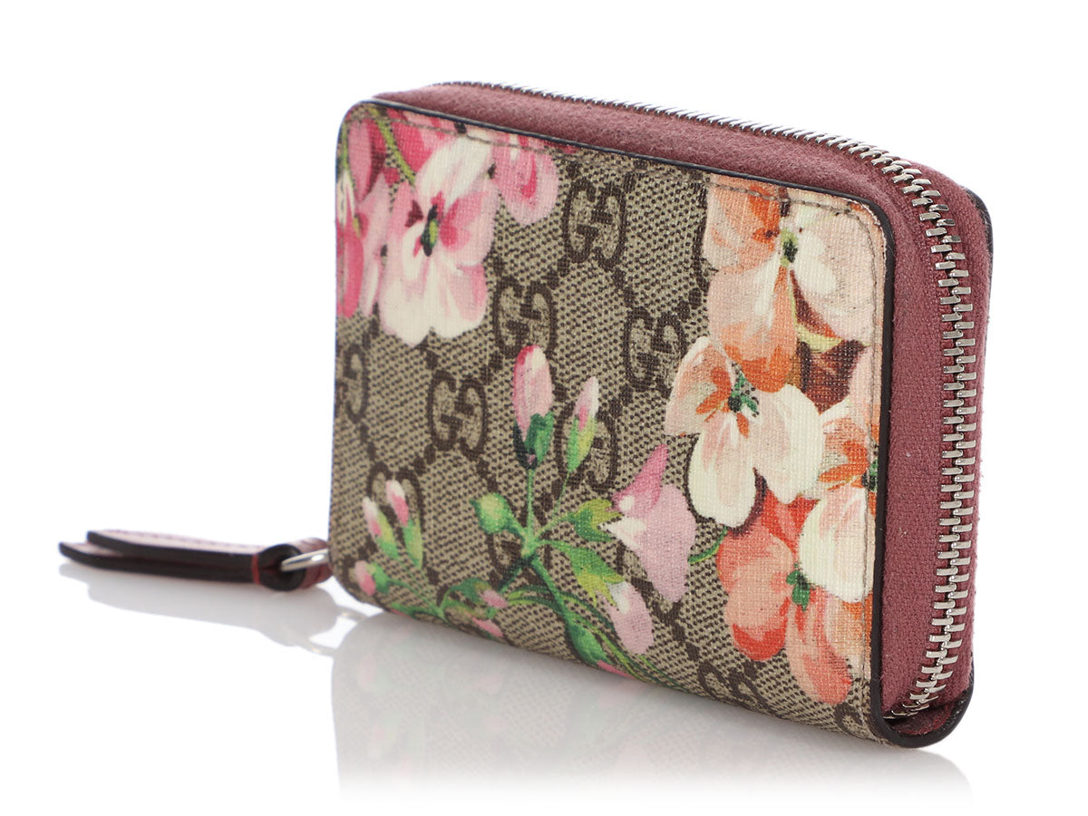 Gucci Gg Blooms Key Case in Pink