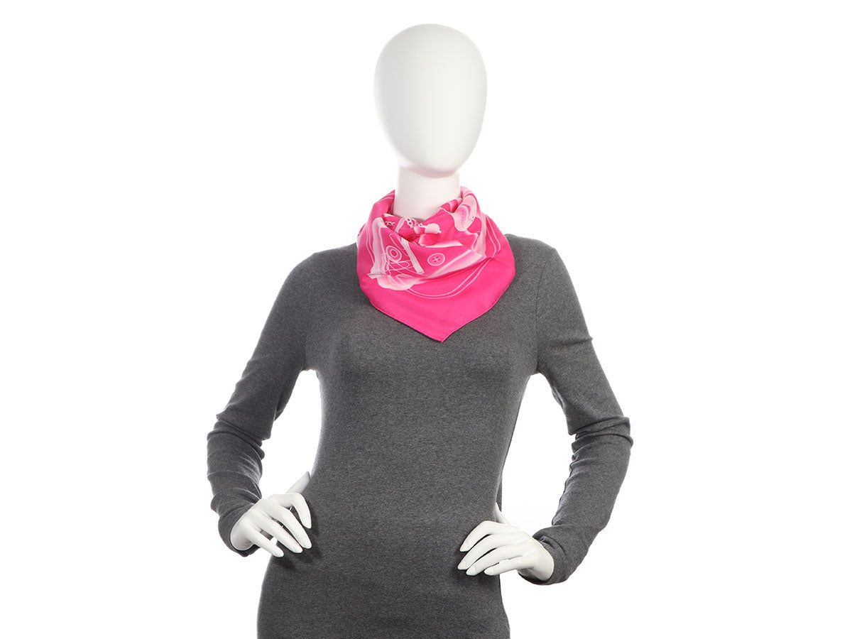 Silk scarf Hermès Pink in Silk - 31952039