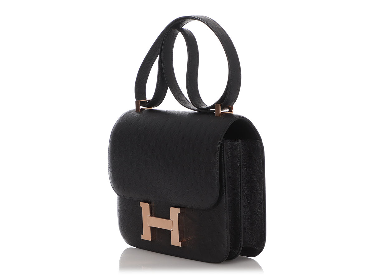Hermès Constance 24 Rouge Vif Ostrich Gold Hardware GHW — The