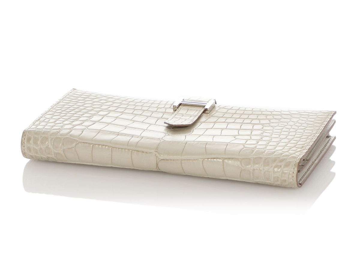 Hermès Wallet Bearn Fuchsia Alligator