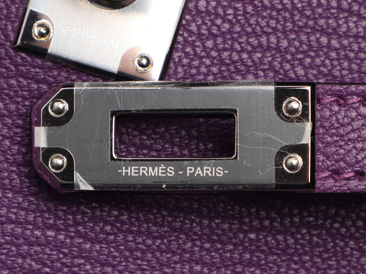 Hermès Feu Verso Sellier Kelly 20cm of Chevre Leather with