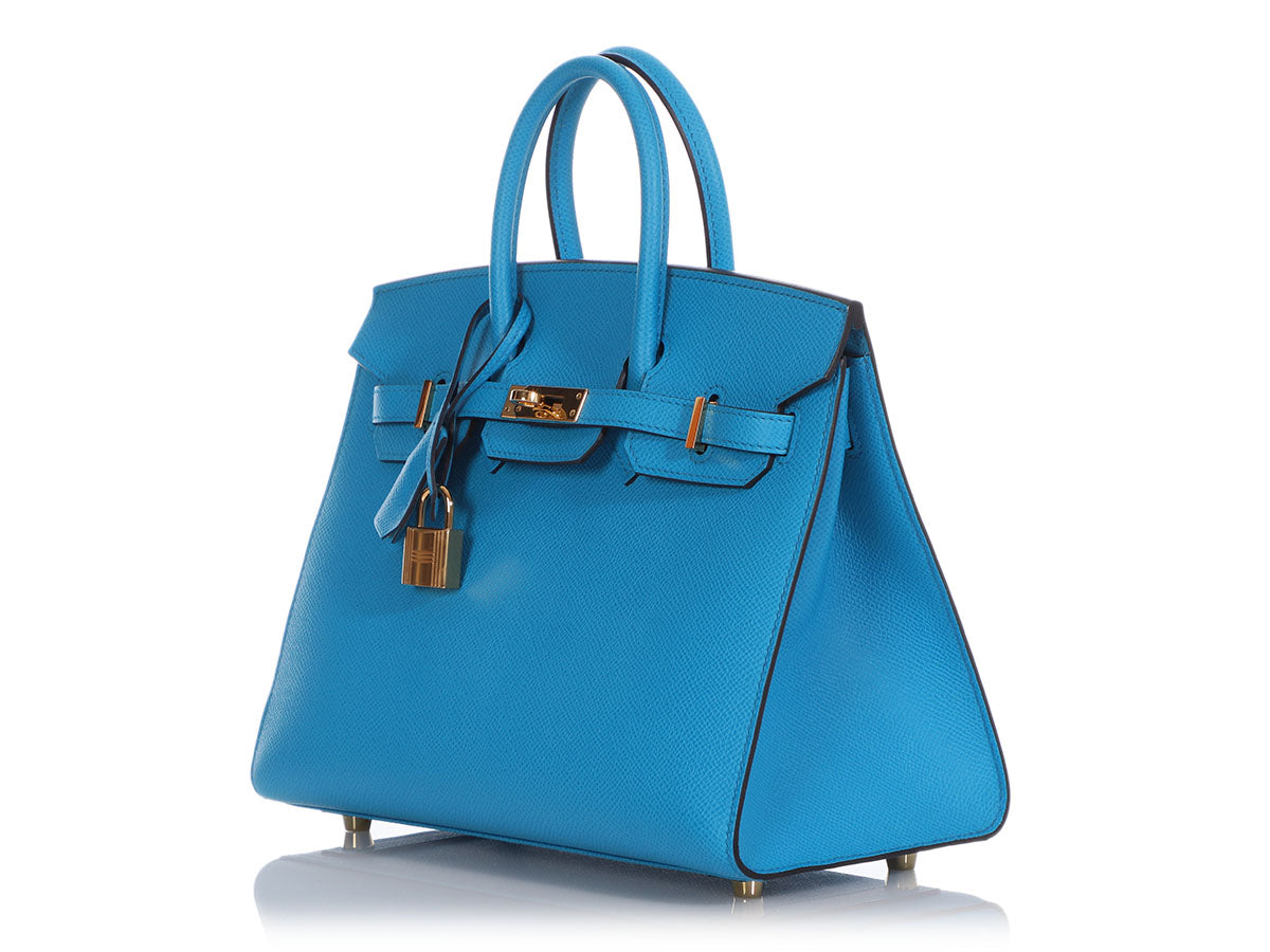 Chica Brands - Used like new Hermes Birkin 25 Epsom Blue Jean Full set with  box 305,000