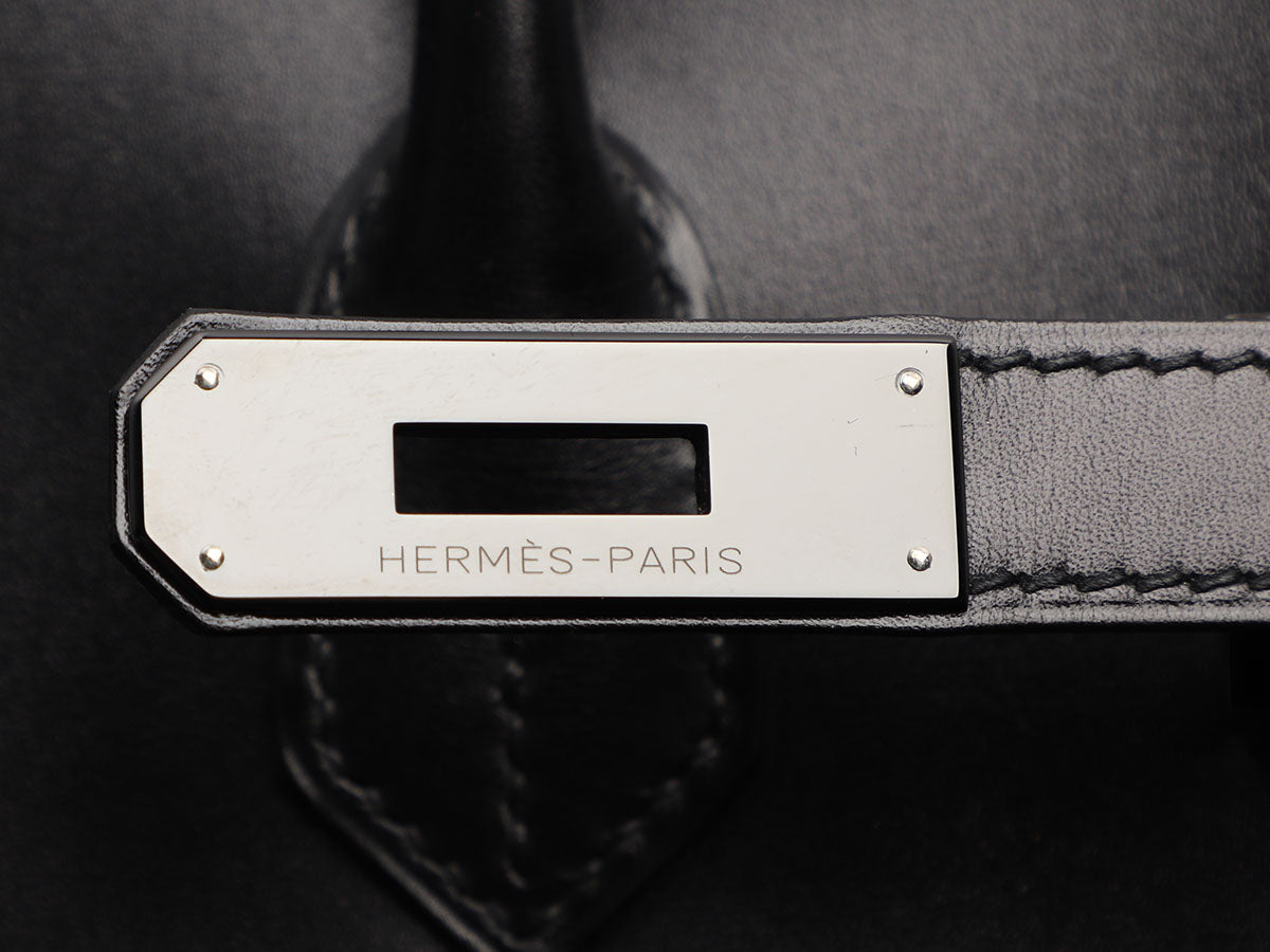 So Black Birkin 35 HERMES cuir box - VALOIS VINTAGE PARIS