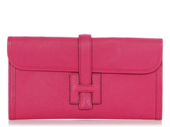 Hermès Jige 29 Rose Confetti Clutch Bag