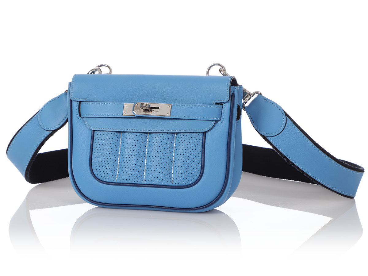 Berline 28 Blue Atoll Swift Leather Bag