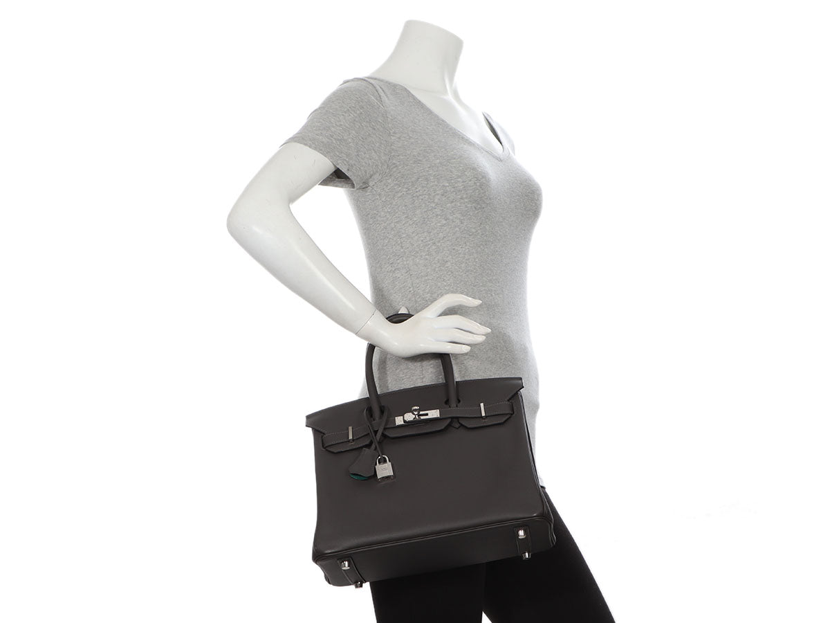 Hermès Birkin 30 Toile Quadrille Swift With Silver Hardware - AG Concierge  Fzco
