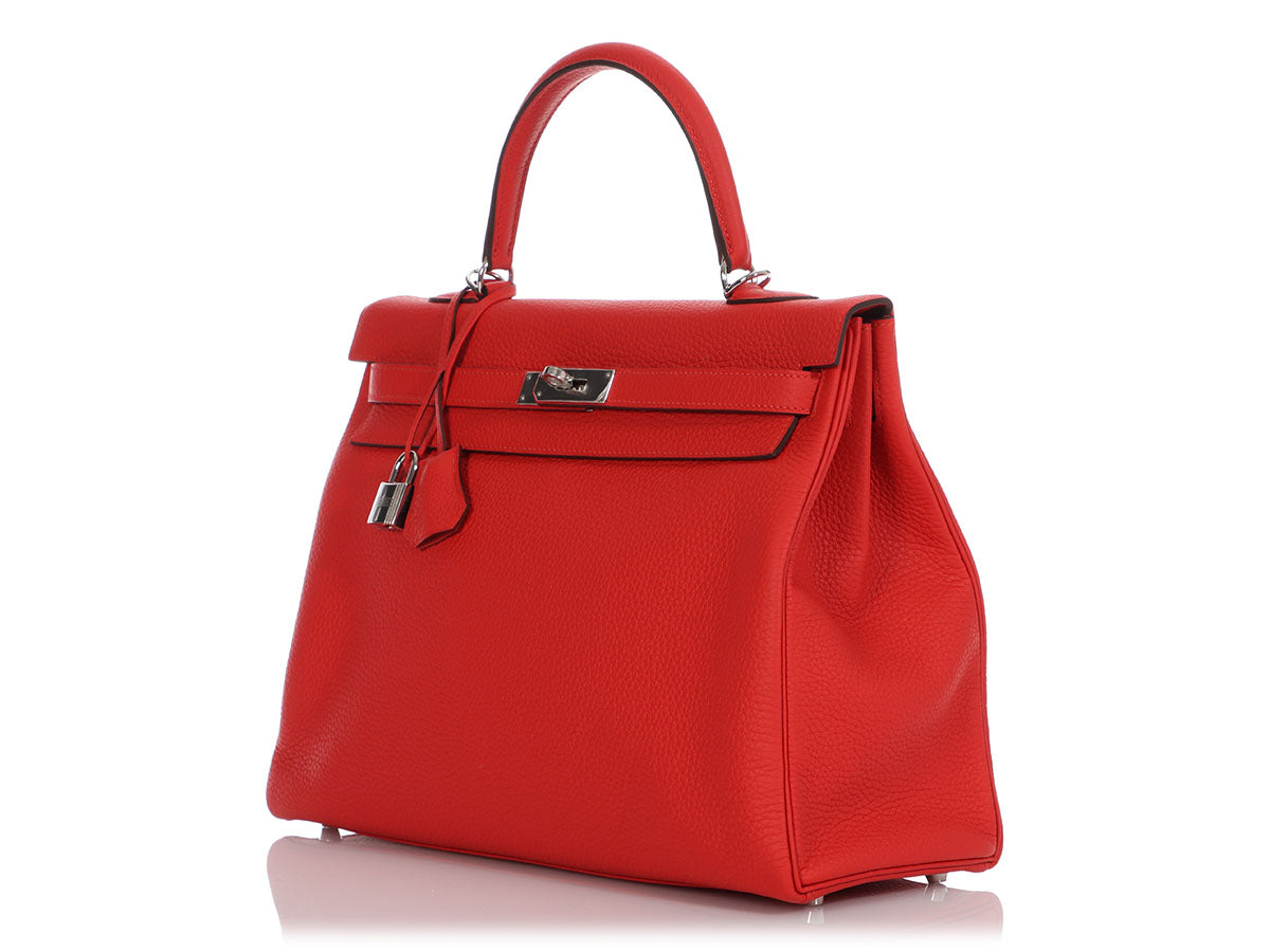 Hermès Rouge Tomate Clémence Kelly 35