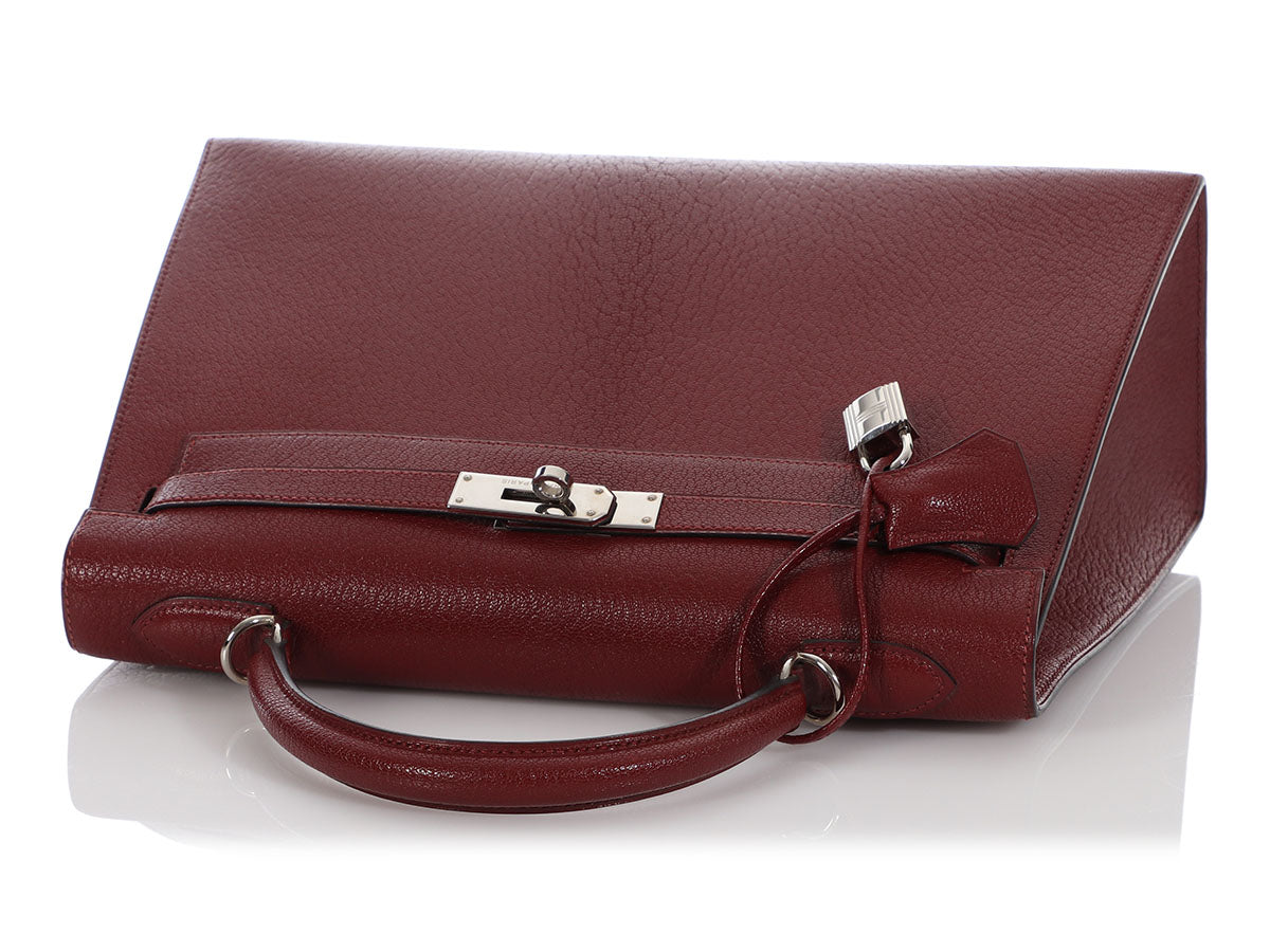 FWRD Renew Hermes Kelly 32 Handbag in Rouge H