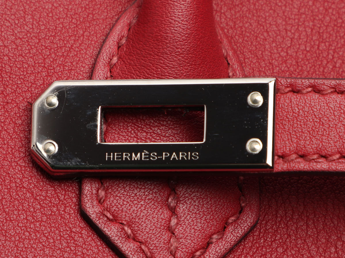 Hermes Birkin 25 Rouge Grenat Swift Ghw