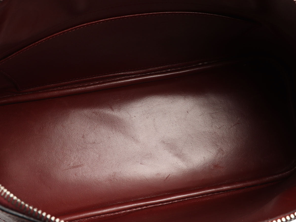HERMES BOLIDE 1923 Swift leather Rouge garance □I Engraving Hand